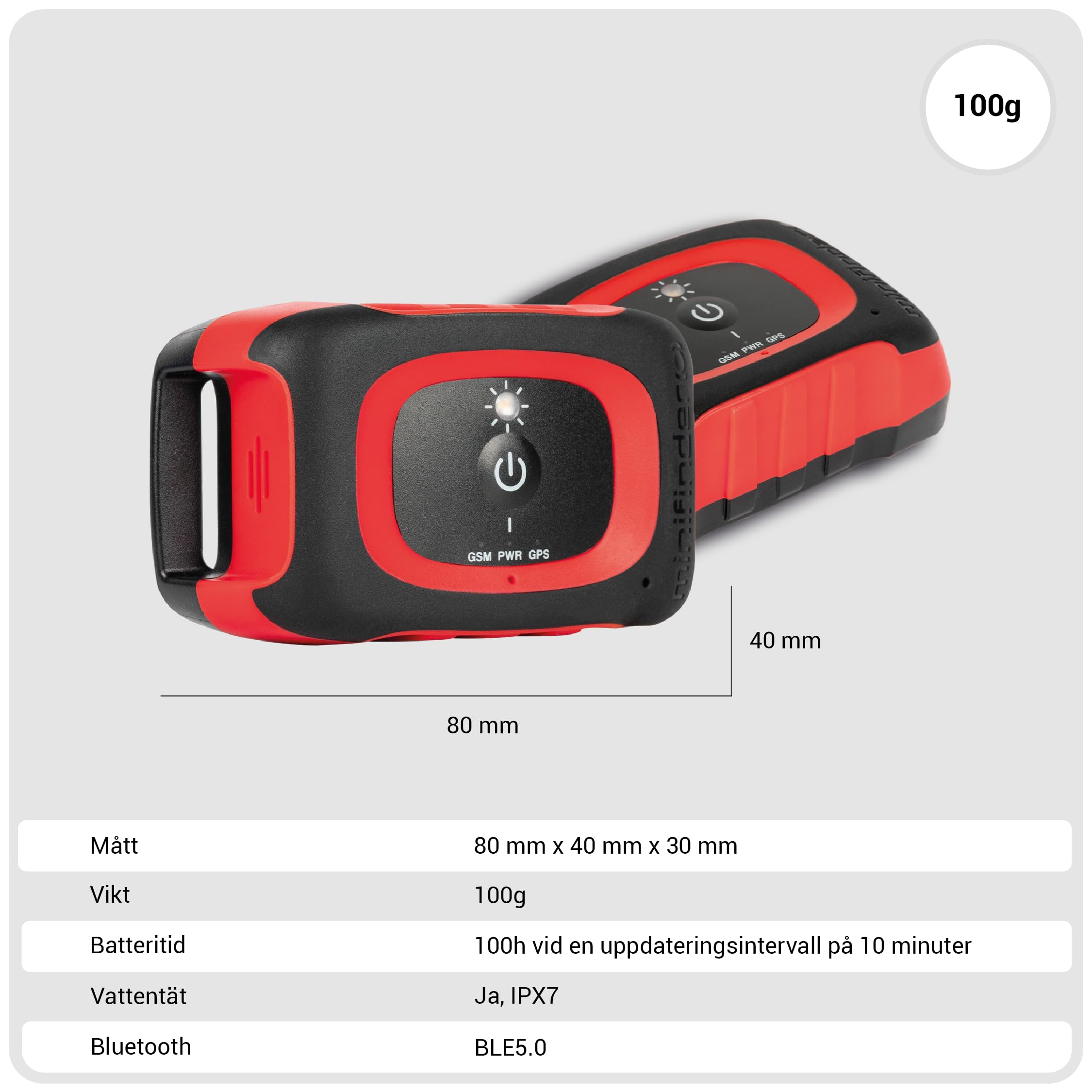MiniFinder Rex Tracker GPS per cani da caccia - Tracker in tempo reale tramite app, inseguitore per cani impermeabile e robusto a lungo raggio per la caccia di cinghiali e cervi