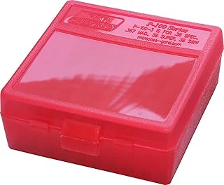 MTM 38/357 Cal 100 Round Flip-Top Ammo Box
