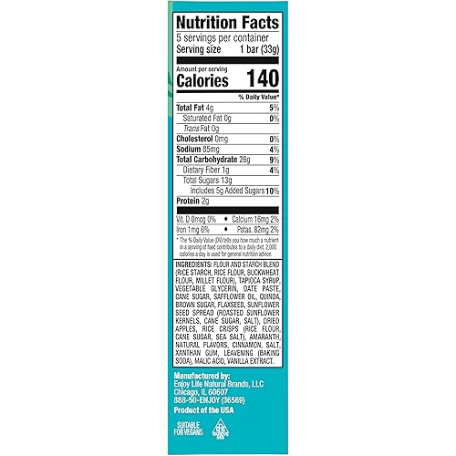 Miniatura 10 de Enjoy Life - Barras masticables sin soya sin nueces sin gluten sin lácteos y sin alimentos genéticamente modificados
