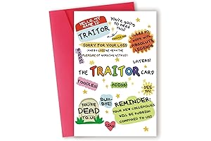 Funny Coworker Traitor Leaving Card: A Farewell Card for Colleagues, Goodbye and...