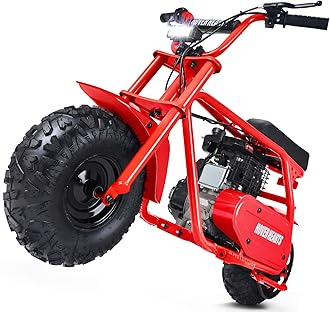 Mini Bike, Gas Dirt Bike, Minibike, Hoverheart Gas Powered Mini Bikes for Adults, 99cc-4 Stroke Pit Bikes with Led, Dirtbike Motorcycle Max Load 200 Lbs