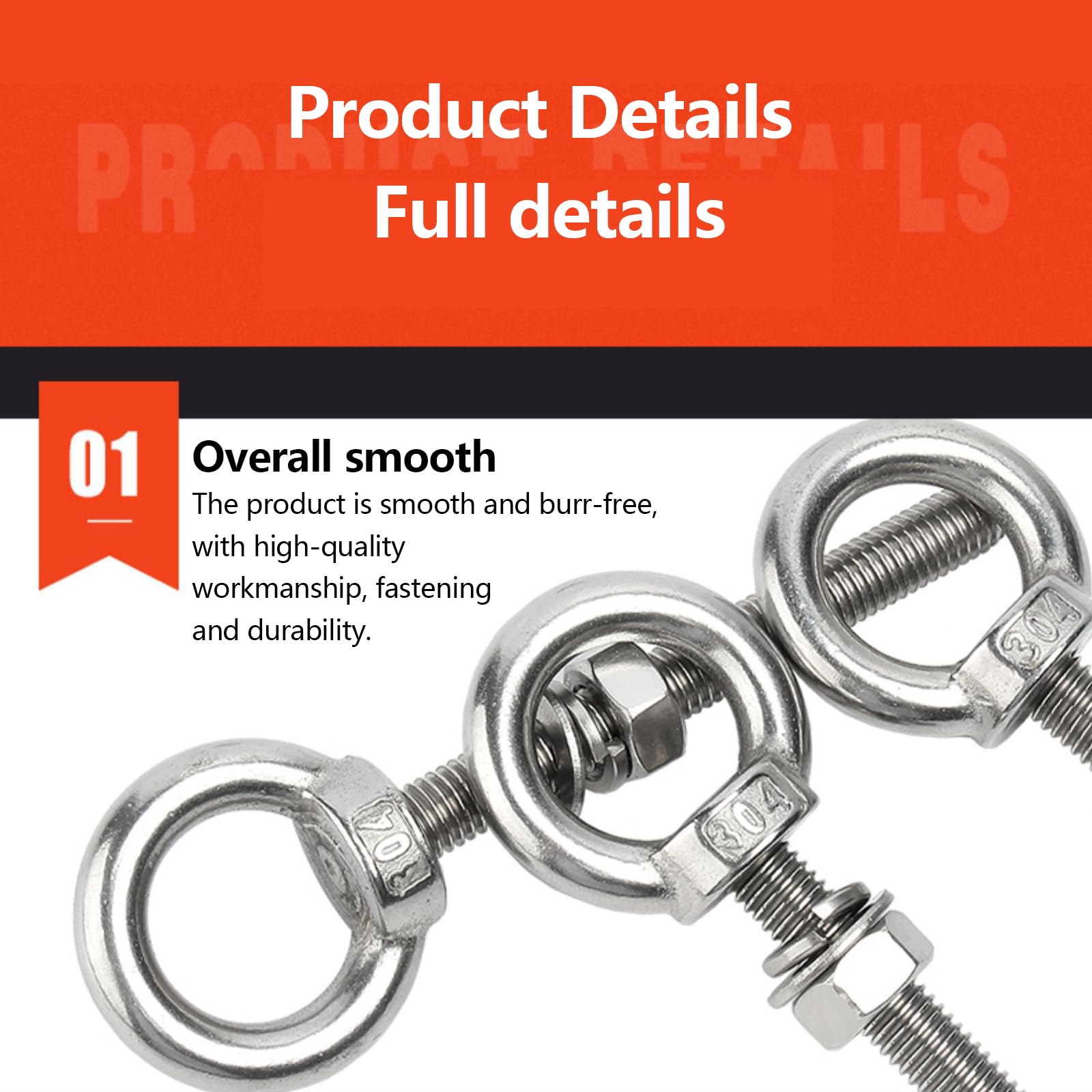 Amazon.com: SHOUCAN 304 Stainless Steel Lifting Ring Eye Bolt with
