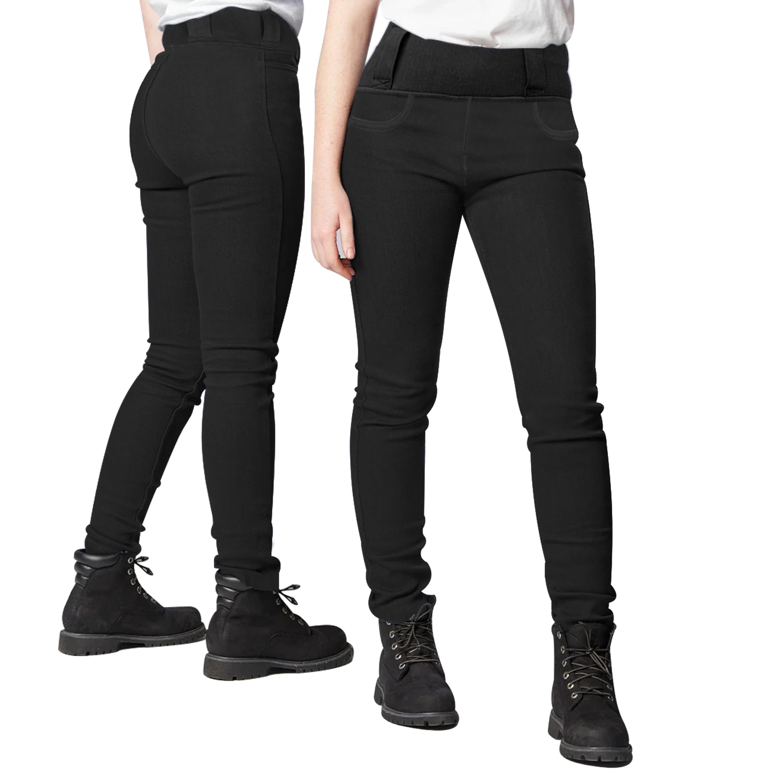 Bikers Gear Protective Motorbike Legging - Motorcycle Leggins for Women Breathable, Elastic, Slim Fit Biker Leggins Womens with Removable Ce Armour Black