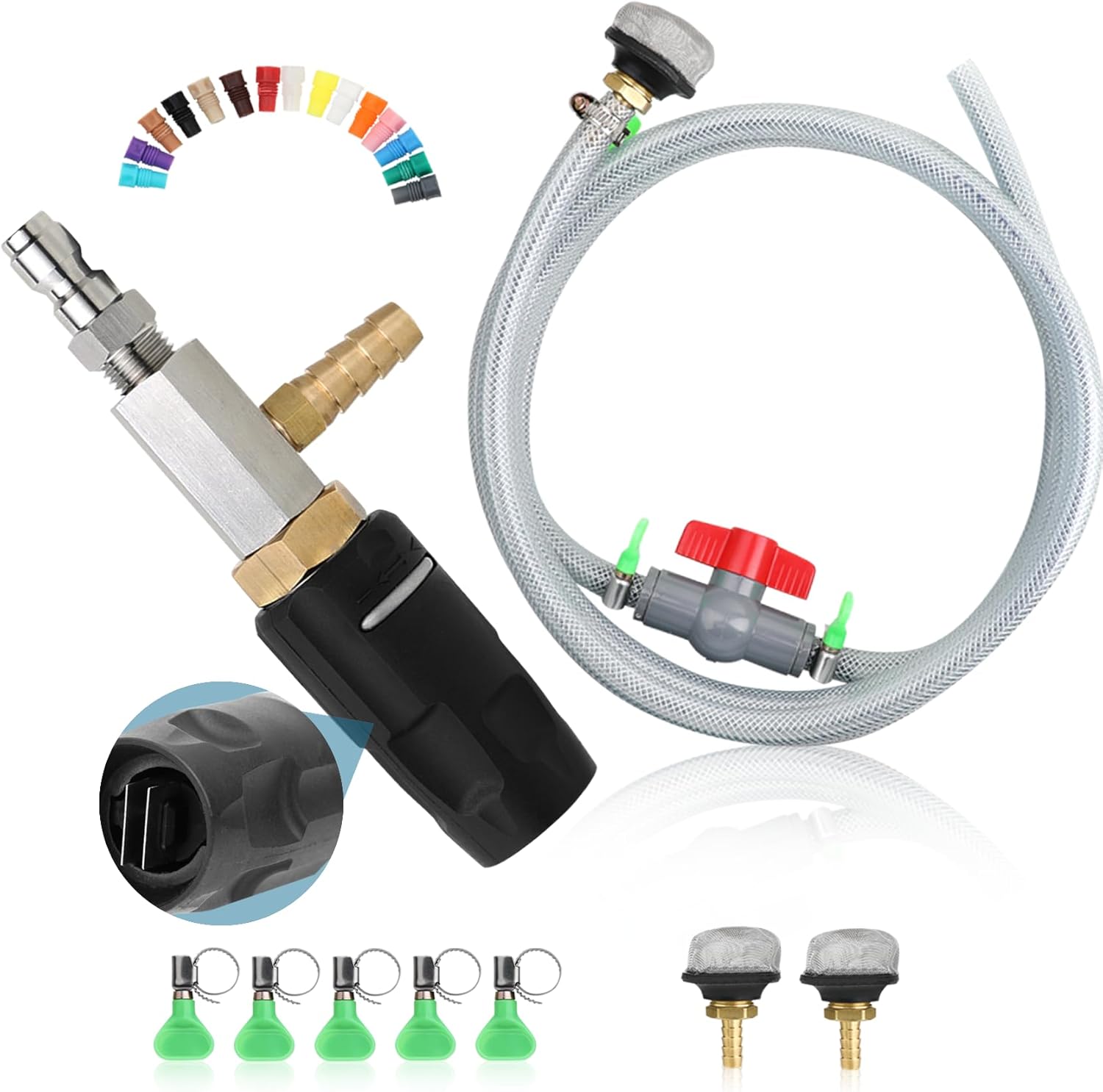 Advanced Adjustable Pressure Washer Nozzle Kit High Reach