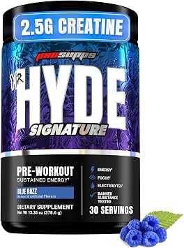 ProSupps Mr. Hyde Signature V2 Pre Workout Powder with Creatine, Blue Razz