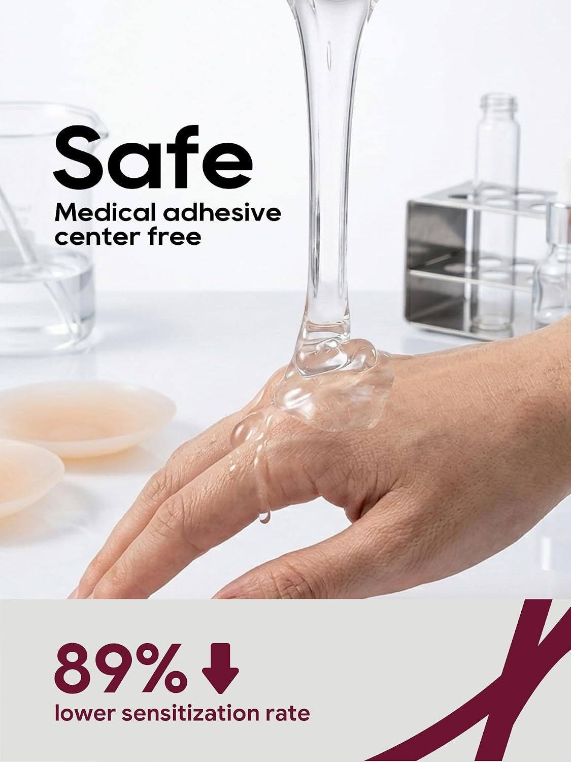 Adhesive Nipple Covers with Center-Safe, Stay-Put All Day image 4