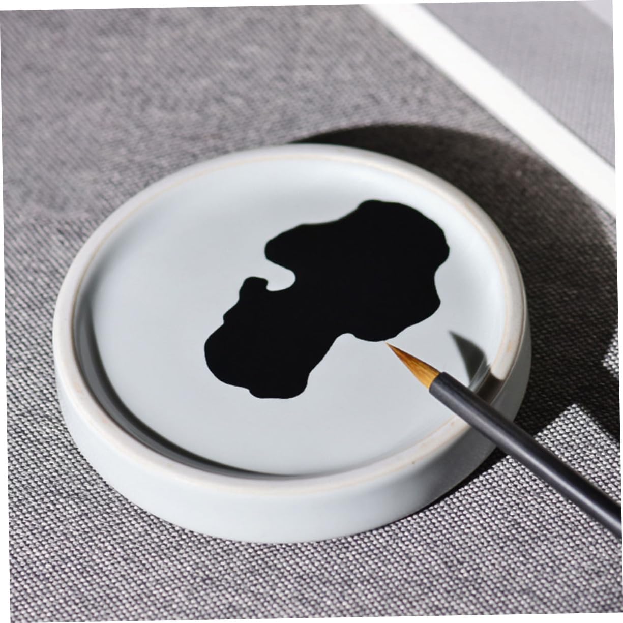 AUTSUPPL Ceramic Paint Palette Pigment Trays Multi-Functional Artist Mixer Watercolor Pigment Tray
