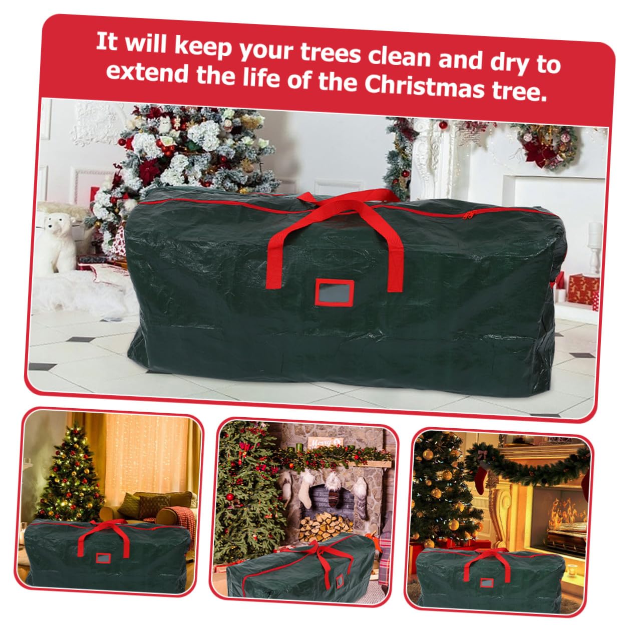 DECHOUS Bolsa para Árbol de Navidad de Gran Organizadora y Resistente al Polvo para Almacenar y Proteger Árboles y Decoraciones de Navidad Año