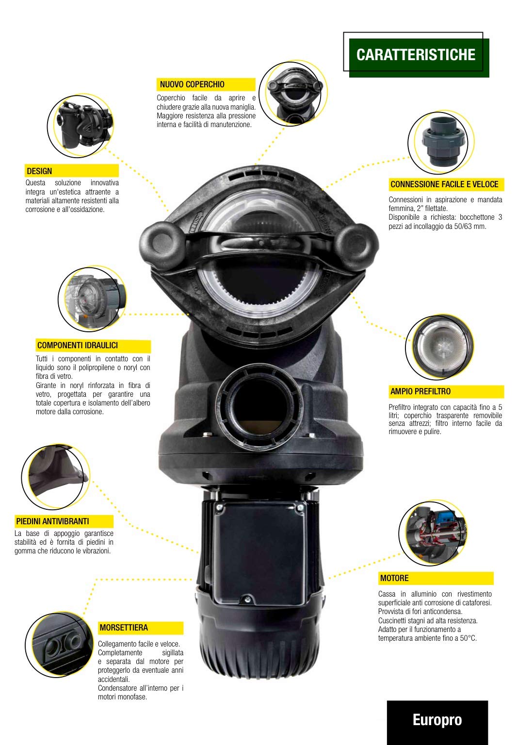 DAB Elettropompa Centrifuga EUROPRO 200 M Per Piscina