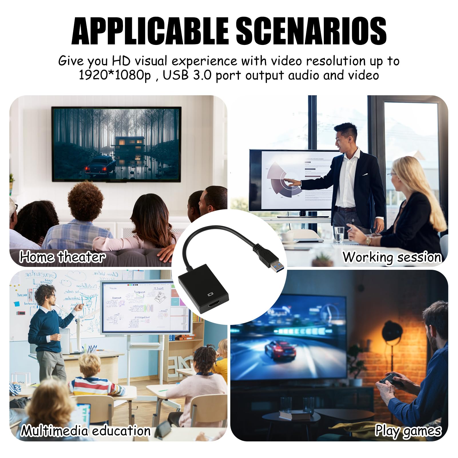 Adattatore USB 3.0 A HDMI WAVLINK - Per Monitor Esterno, Risoluzione 2048x1152, Nero - Foto 8