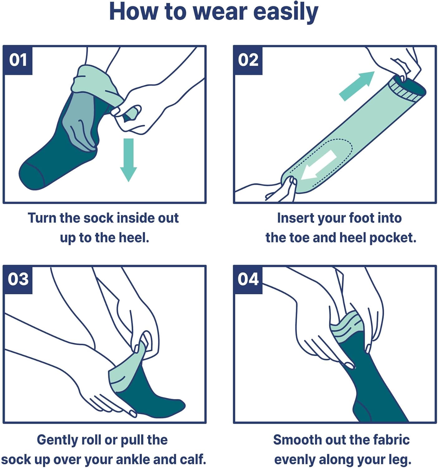 MONFOOT Compression Socks for Men & Women, 15-20 mmHg (3 Pairs) - Best Circulation socks for Nurses, Athletic, Travel - Image 4