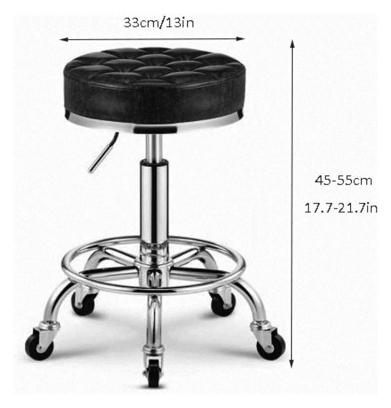 美品】サロン用 ブラウン 合成皮革 バースツール 高さ調整可能