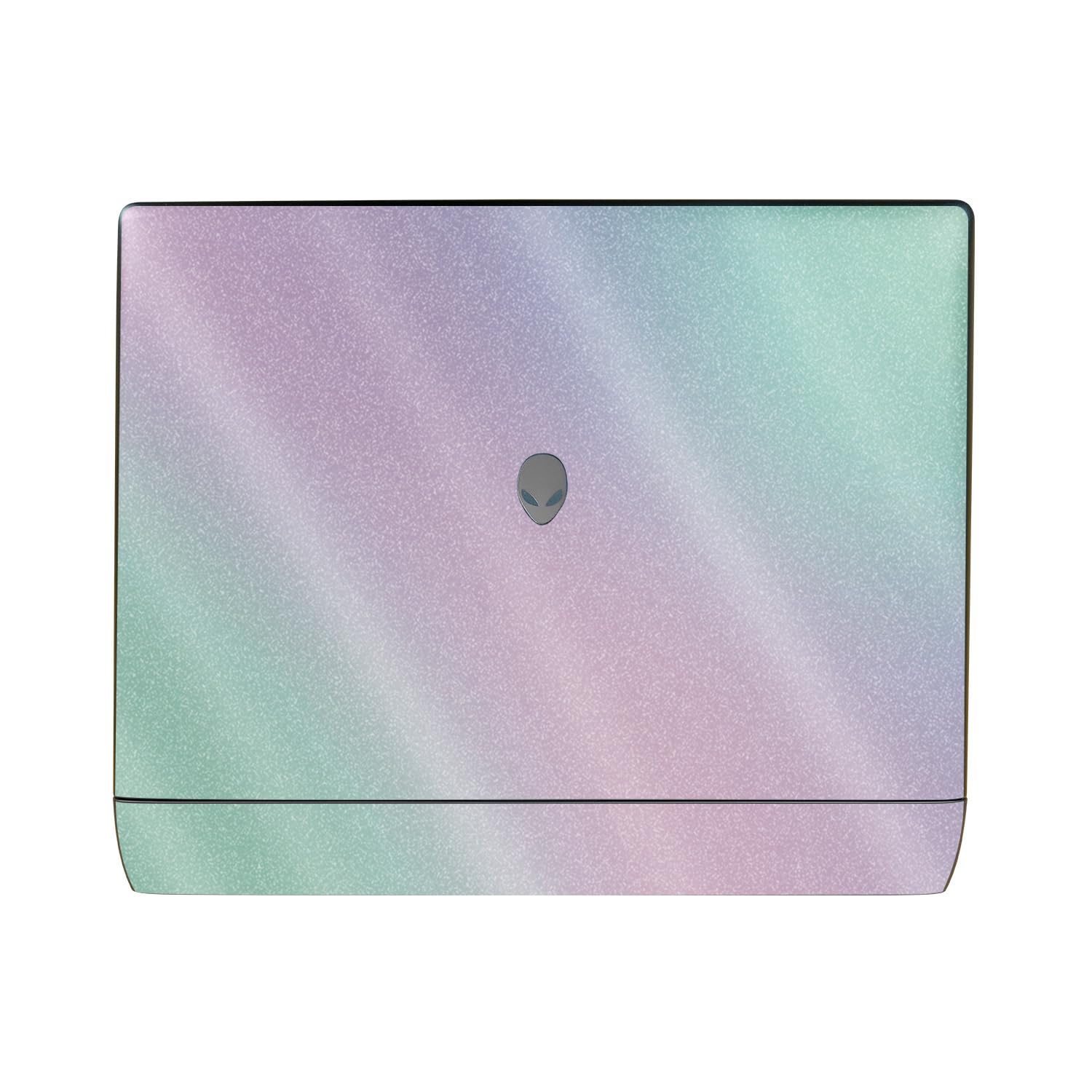 Glossy Glitter Laptop Skin Compatible with Alienware 16 Area-51 (2025) Top Cover Only - Cotton Candy - Premium 3M Vinyl Protective Wrap Decal Cover - Easy to Apply | Crafted in The USA by MightySkins