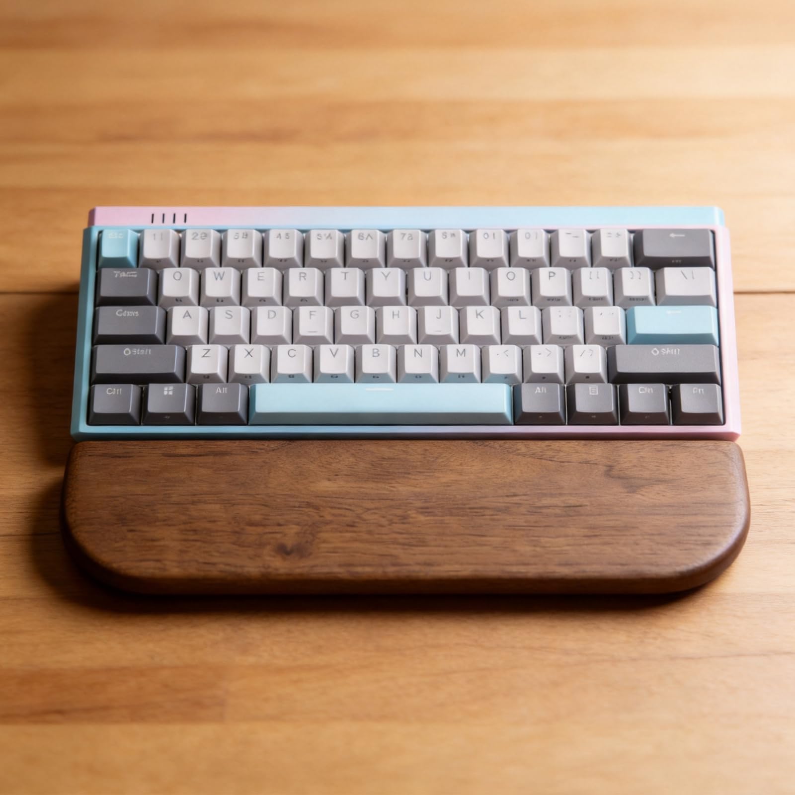 Juego de reposamuñecas de madera natural para teclado y palmas de mano para oficinas y uso doméstico