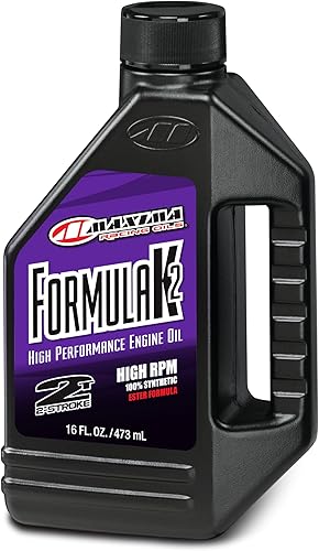 Miniatura 7 de Maxima Racing Oils 22916-4PK Formula K2 - Aceite sintético de carreras de 2 tiempos, botella de 16 onzas, paquete de 4