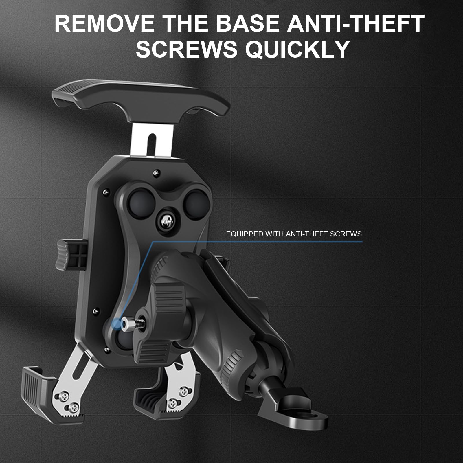 Telefono Moto Con Riduzione Delle Vibrazioni Per Vari Modelli Vista A 360 Gradi Navigazione Sicura Intrattenimento Moto Phone Mount