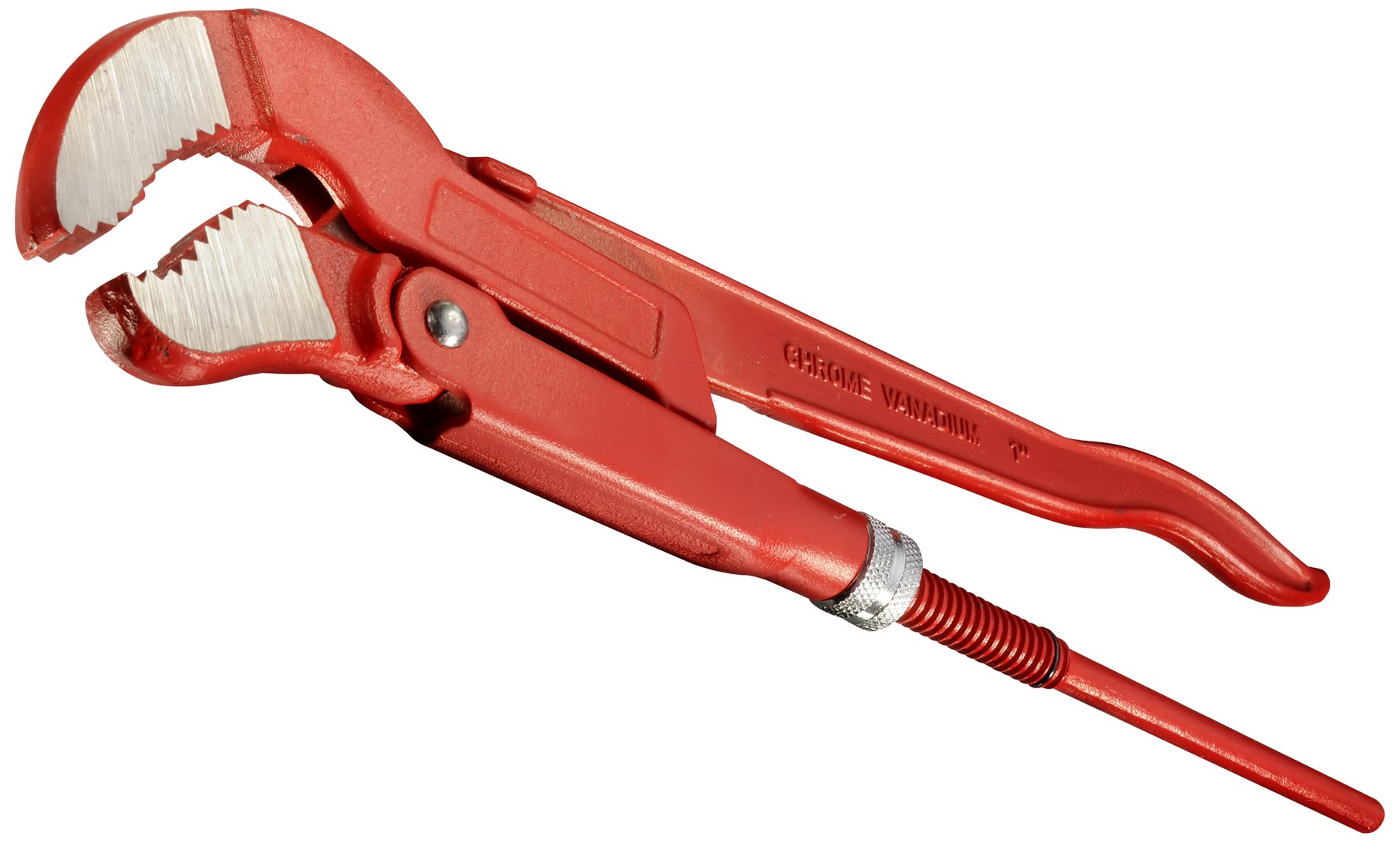 CFH, Pinza giratubi per tubi ad angolo 45°, con ganasce a S, 2", 70 mm, 51706