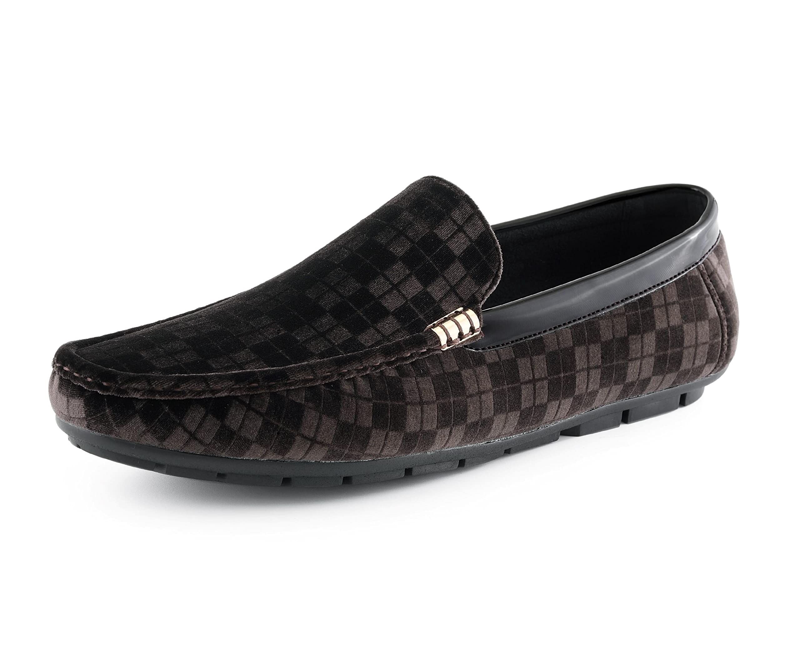 Amali The Original Men's Velvet Loafer Smoking Slippers in Paisley and Solid Designs Styles Roberto Piero