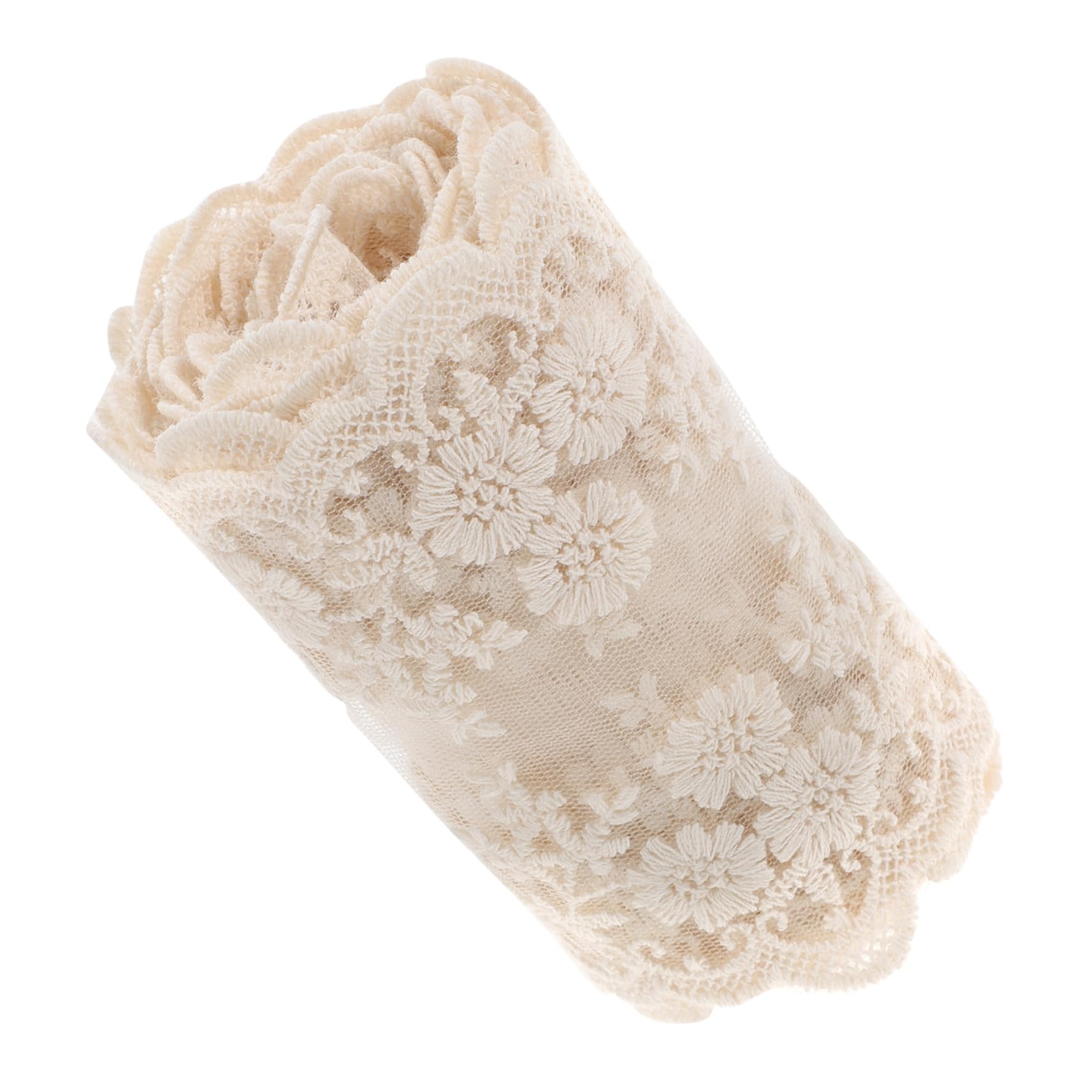 VILLCASE 5rollos Cinta De Encaje Decorativo Sin Elasticidad Para Manualidades De Trimado Para Ropa y Accesorios