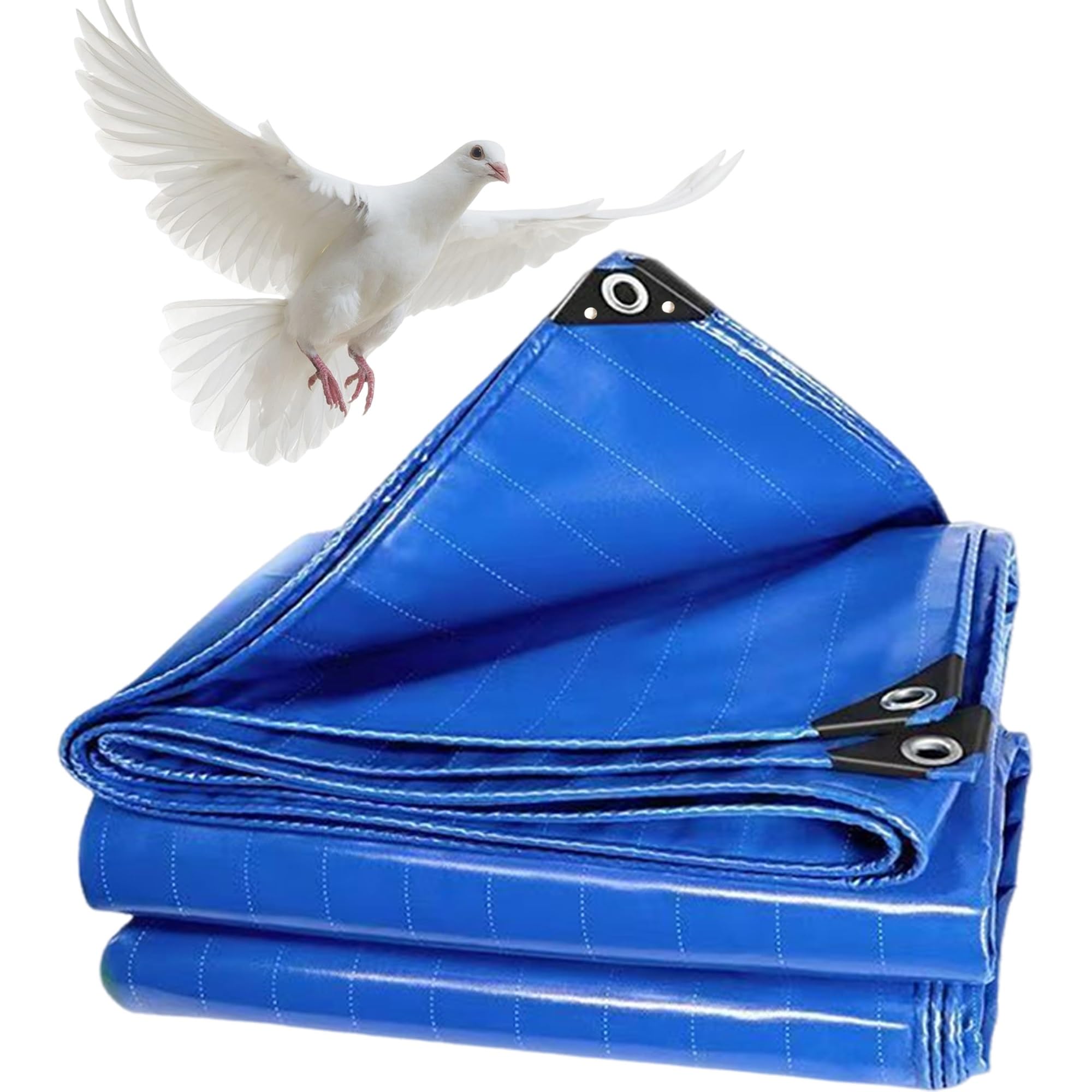 JXLQFA Bâche Voiture Piscine, 3.5x7 M 450g/m² Bache ImperméAble Avec Oeillet, ImperméAble Et Lavable, BâChe De Protection à Home Garden JXL11, Bleu