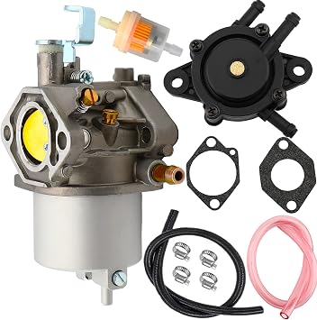 FE290 Carburetor & Fuel Pump Replacement for Golf Cart Club Car DS Precedent Turf Carryall Replaces 018056-01 1019056-01 1016438 101805601 101905601 016439 1016440 1016441 1998-UP