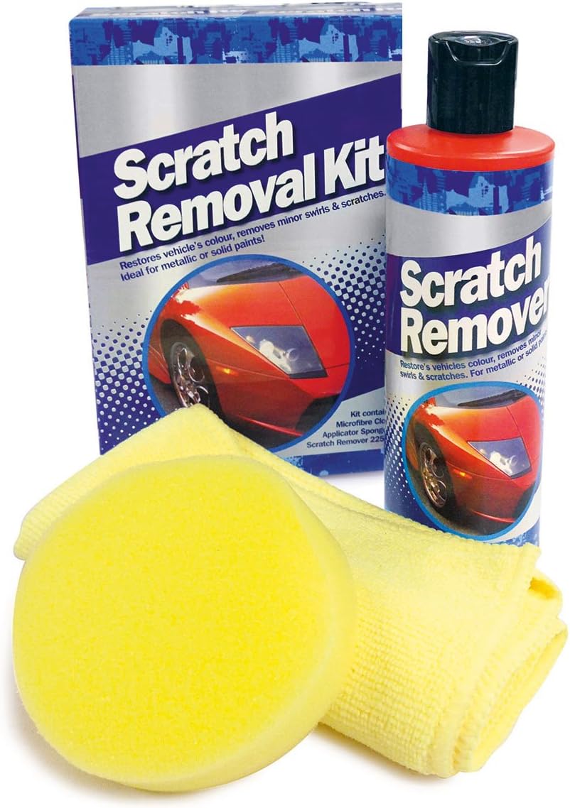 Streetwize - Scratch Removal Kit - Removes Minor Swirls & Scratches, Light Oxidation, Insects, Ingrained Road Grime and Tar Spots - Ideal For: Cars, Vans and 4x4's