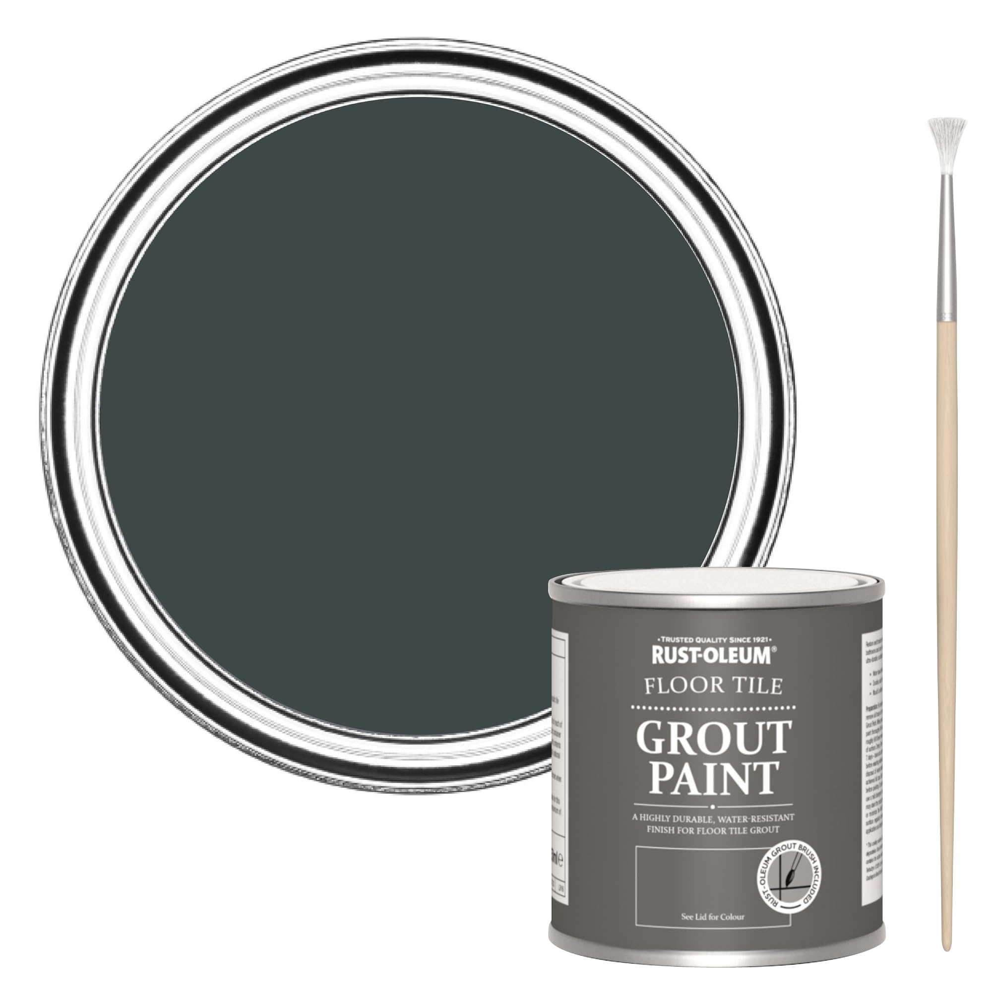 Rust-Oleum Blue Floor Tile Grout Paint - Black Sand 250ml