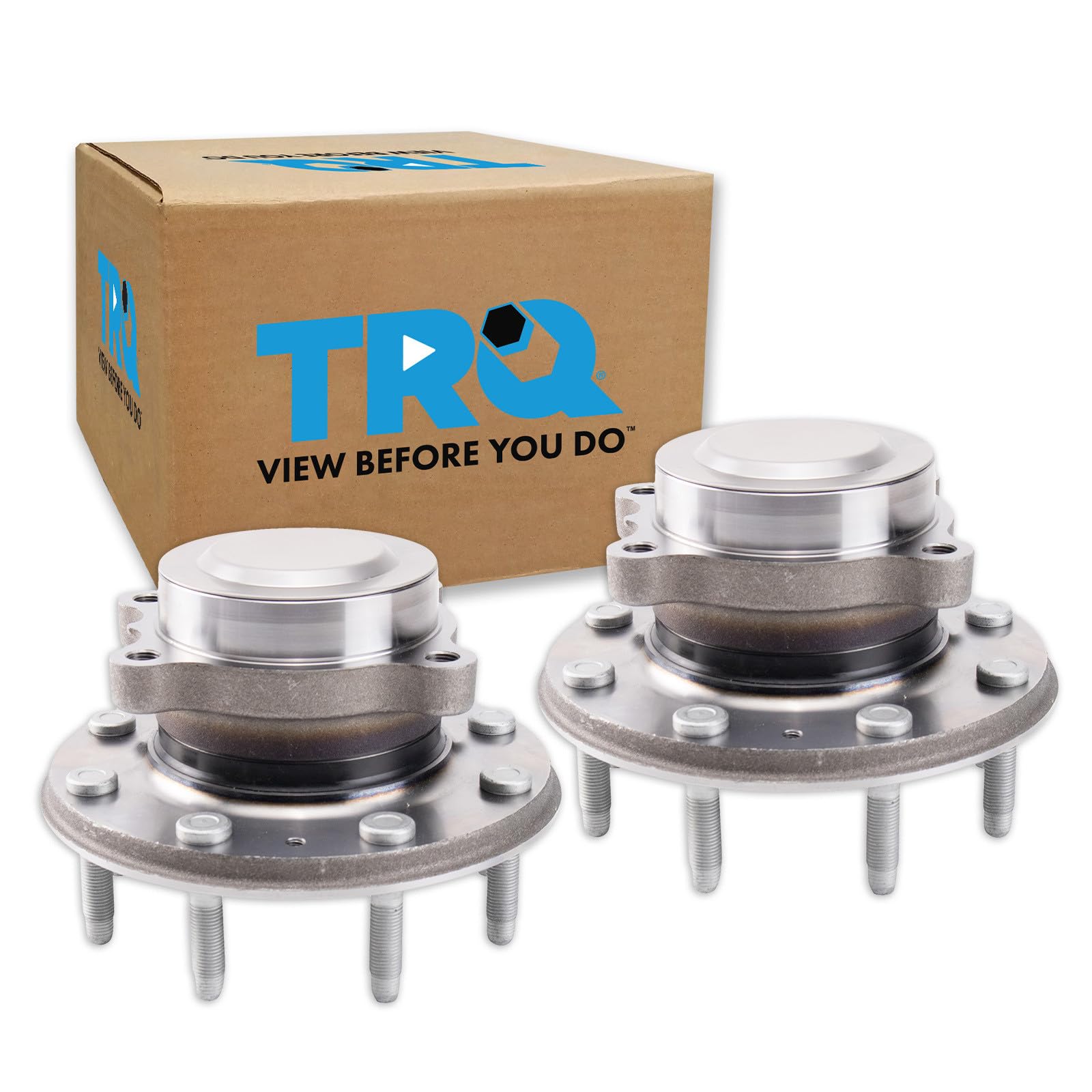 TRQ 2 Piece Front Wheel Bearing &amp; Hub Assembly Set