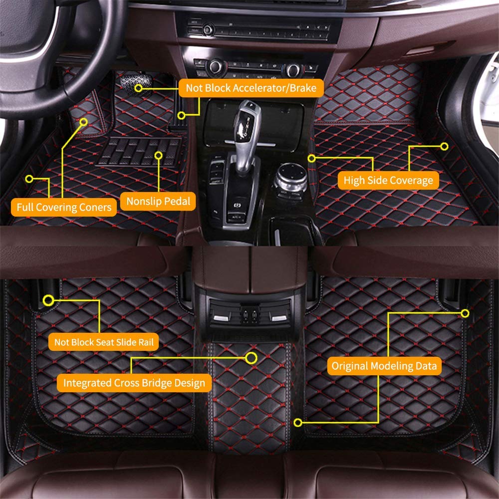Buy SureKit Custom Car Floor Mats for GMC Terrain 20122019 Waterproof AntiSkid Luxury Leather