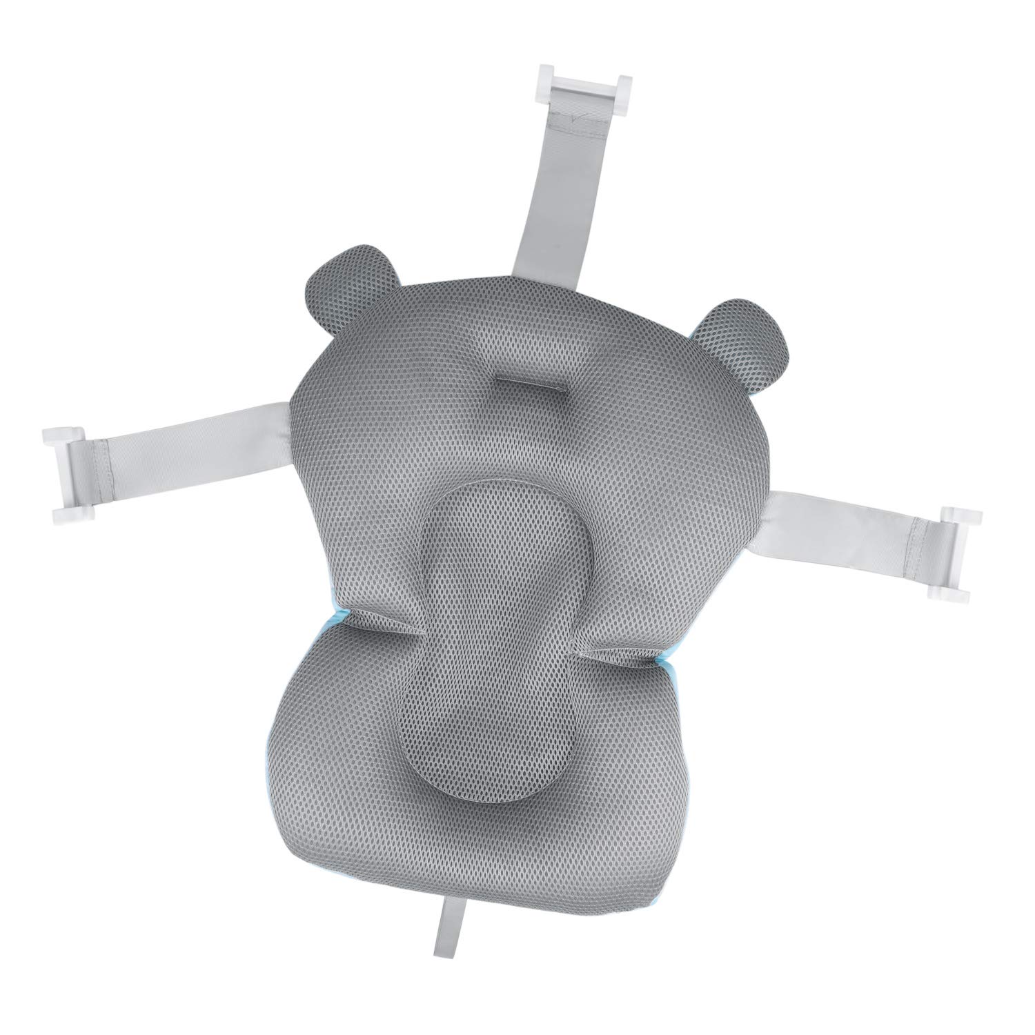 Tapis de Bain Antidérapant Bébé Nouveau-né 0-12 Mois Pliable Coussin de Baignoire