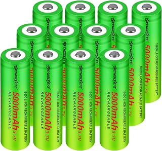 12 Pack I865O Rechargeable Battery Using The I865O Rechargeable Battery Charger (Does not Include The 18650 Battery Charger)(Button Top 12 Pack)
