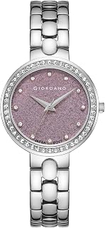 Giordano Shimmer Collection Analog Watch for Women with Diamond Studded Case, Shimmer Dial and Stylish Stainless Steel Strap Price In India