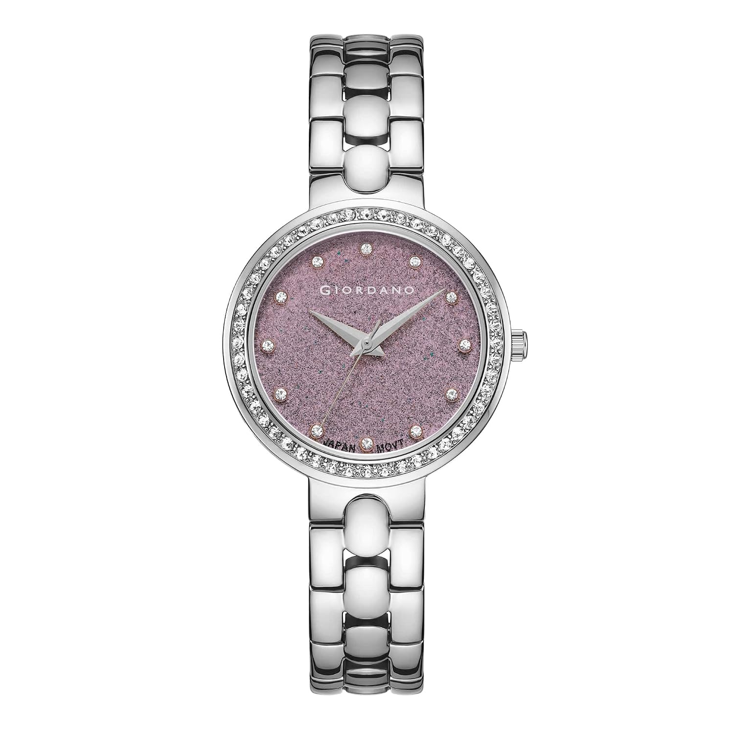 Giordano Shimmer Collection Analog Watch for Women with Diamond Studded Case, Shimmer Dial and Stylish Stainless Steel Strap - Review, Price and Buying Guide