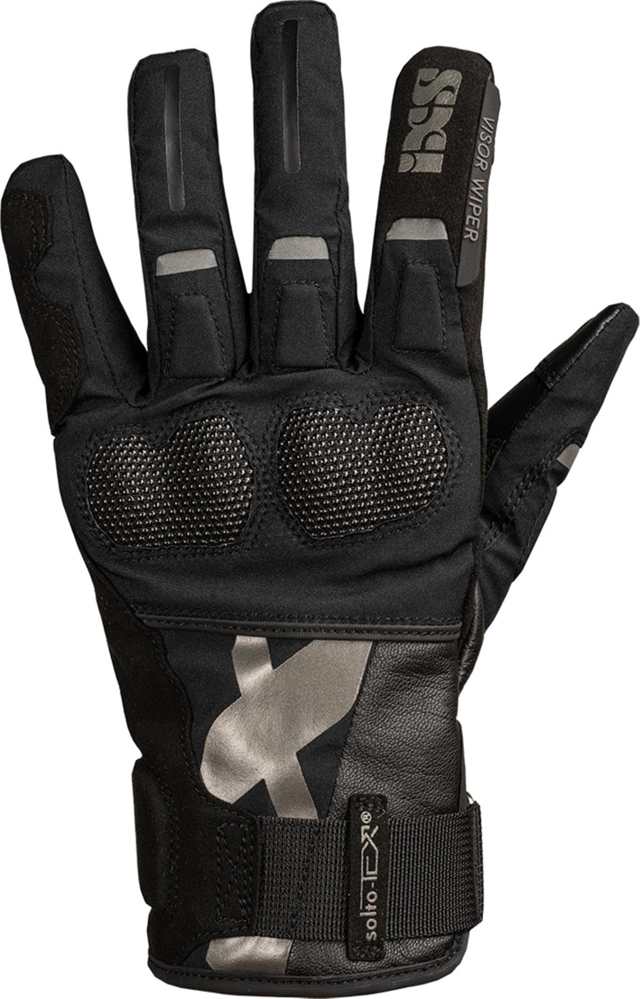 IXS Venture-STX-Z 1.0 wodoodporne damskie rękawice motocyklowe, czarny, M