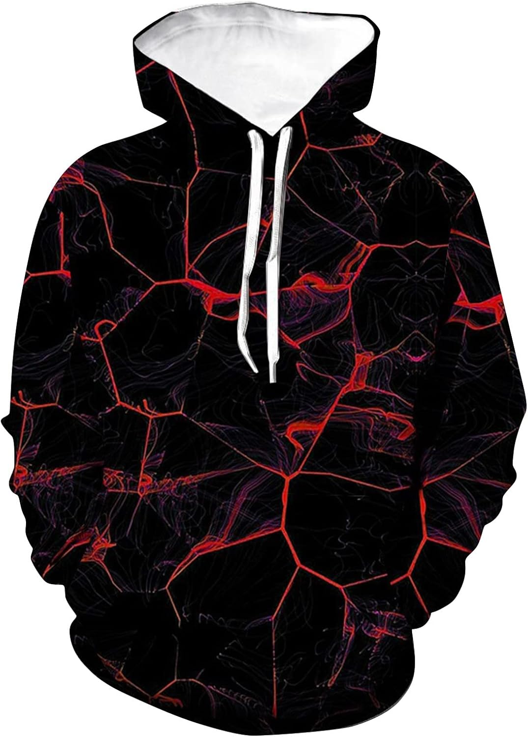 Ymosrh Men's Hoodies Spring And Autumn Hooded Sweater Printed Casual Sweater Male Hoodies Pullover, XXL-6XL