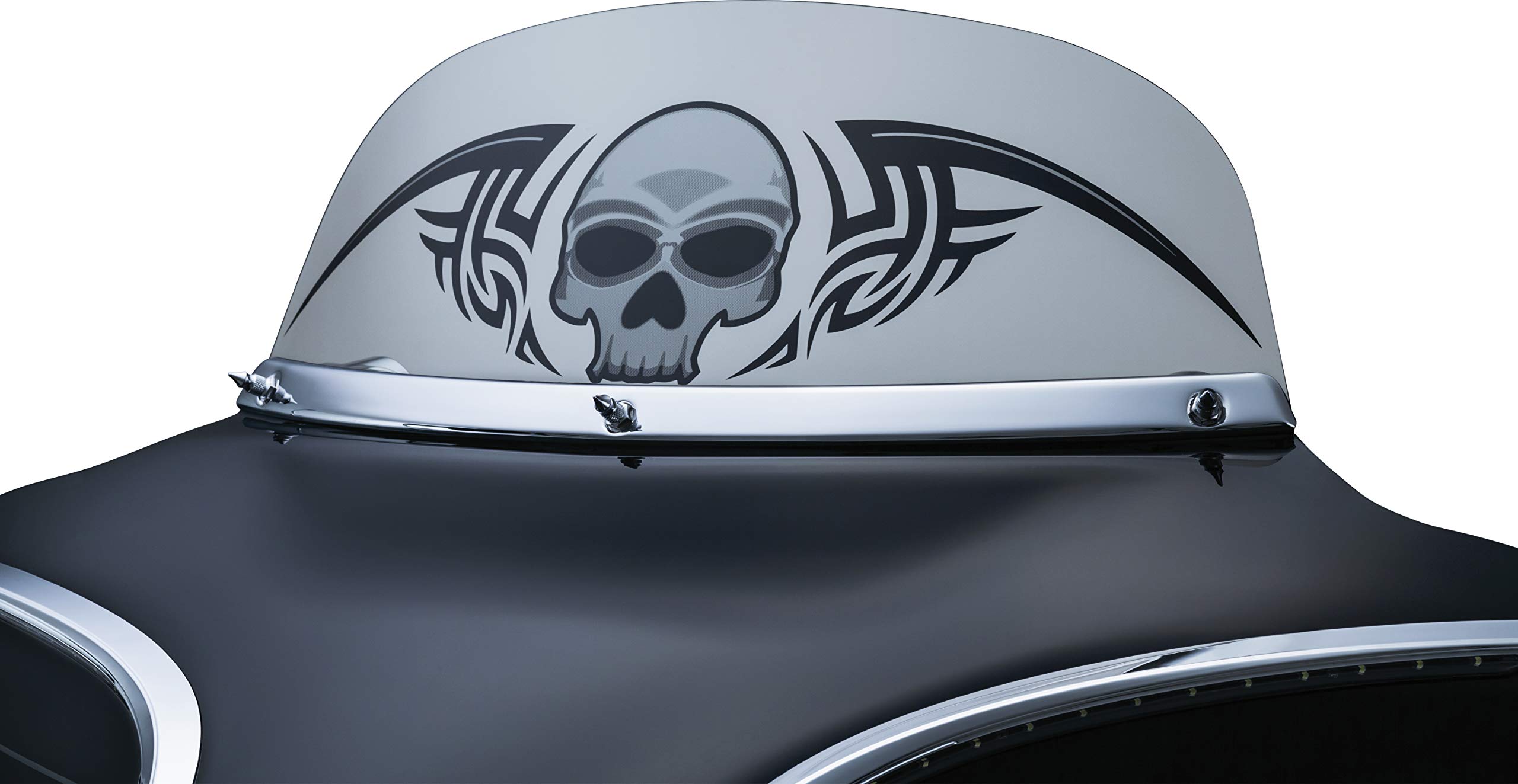 Kuryakyn 1310 Motorradzubehör: Glatte Windschutzscheiben-Verkleidung für Harley-Davidson Motorräder, 1996–2013, Chrom
