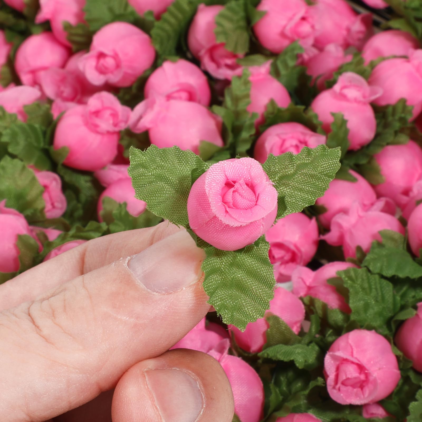 Ingrosso e Risparmio Kit 72 Fiori Artificiali a Forma di Rosa, Disponibile Bianca, Panna e Rosa, decori economici per bomboniere (Panna