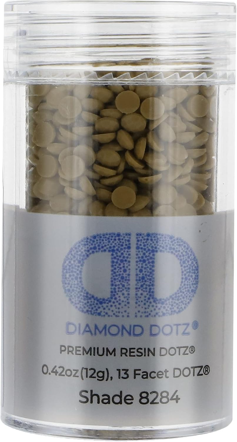 Diamond Dotz 2.8MM 12G Cylinder Green Gold - Freestyle Diamond Painting Beads, Diamond Art Beads, Replacement Drills, Loose Gems for DIY Crafts and Art Projects