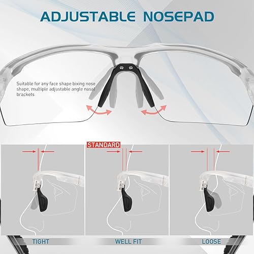 Miniatura 5 de SCVCN Gafas de sol fotocromáticas para hombres y mujeres, protección UV 400, deportes y pesca