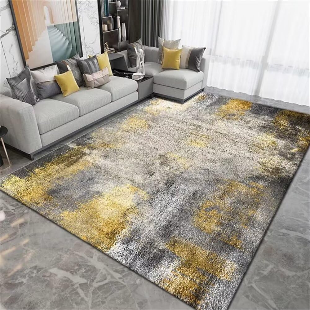 Tapis enfant lavable gris rectangulaire pour créer un coin de jeu minimaliste au salon