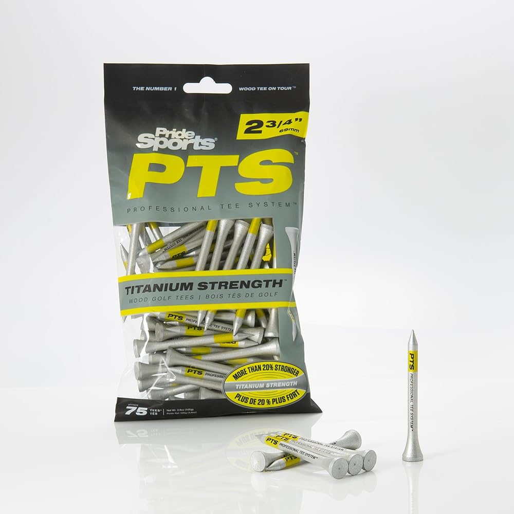 Amazon.com : Pride Titanium Strength Wooden Golf Tees - 75