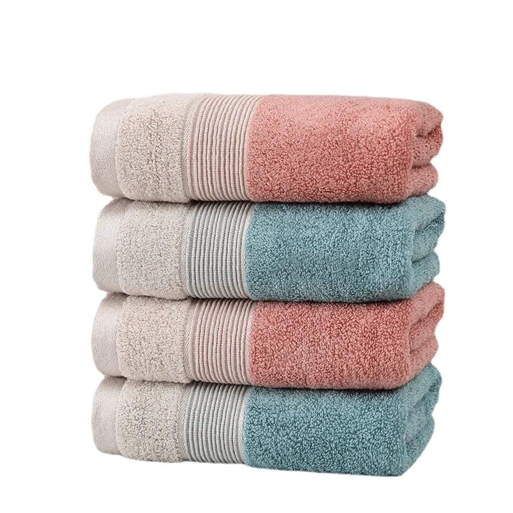 Toalla de baño absorbente estilo hotel con elegante diseño de rayas 1