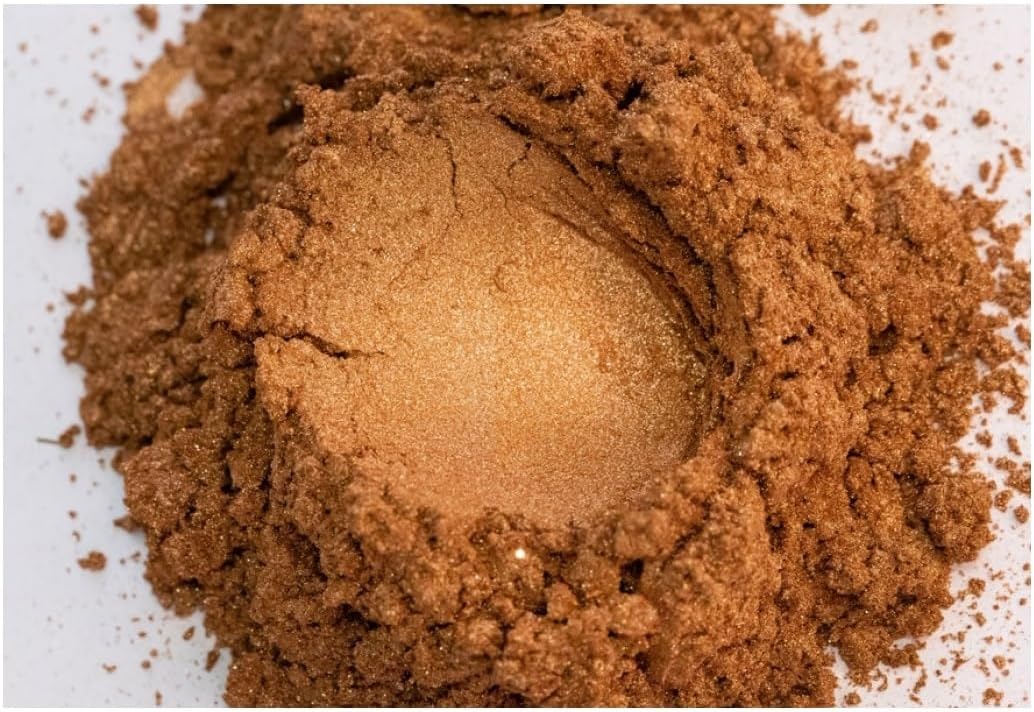 Candy & Ghost Pearl Mica Powder for Resins, Soap, Nail, Candle, Plastidip, Silicone Lure Auto Paint (Pear Ghost Gold (200 g))