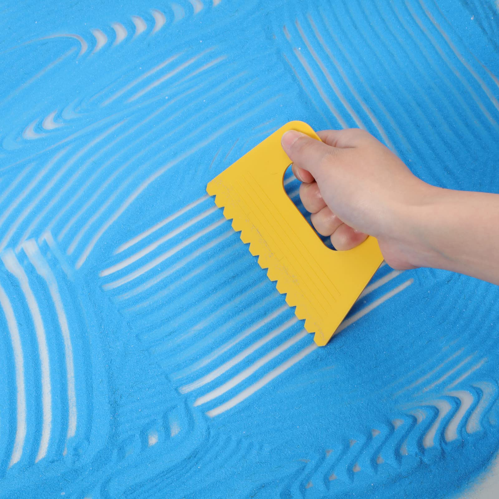 Set 4 Raschietti Pettine Per Decorazione Torte – Plastica Alimentare Con Bordi A Dente Di Sega