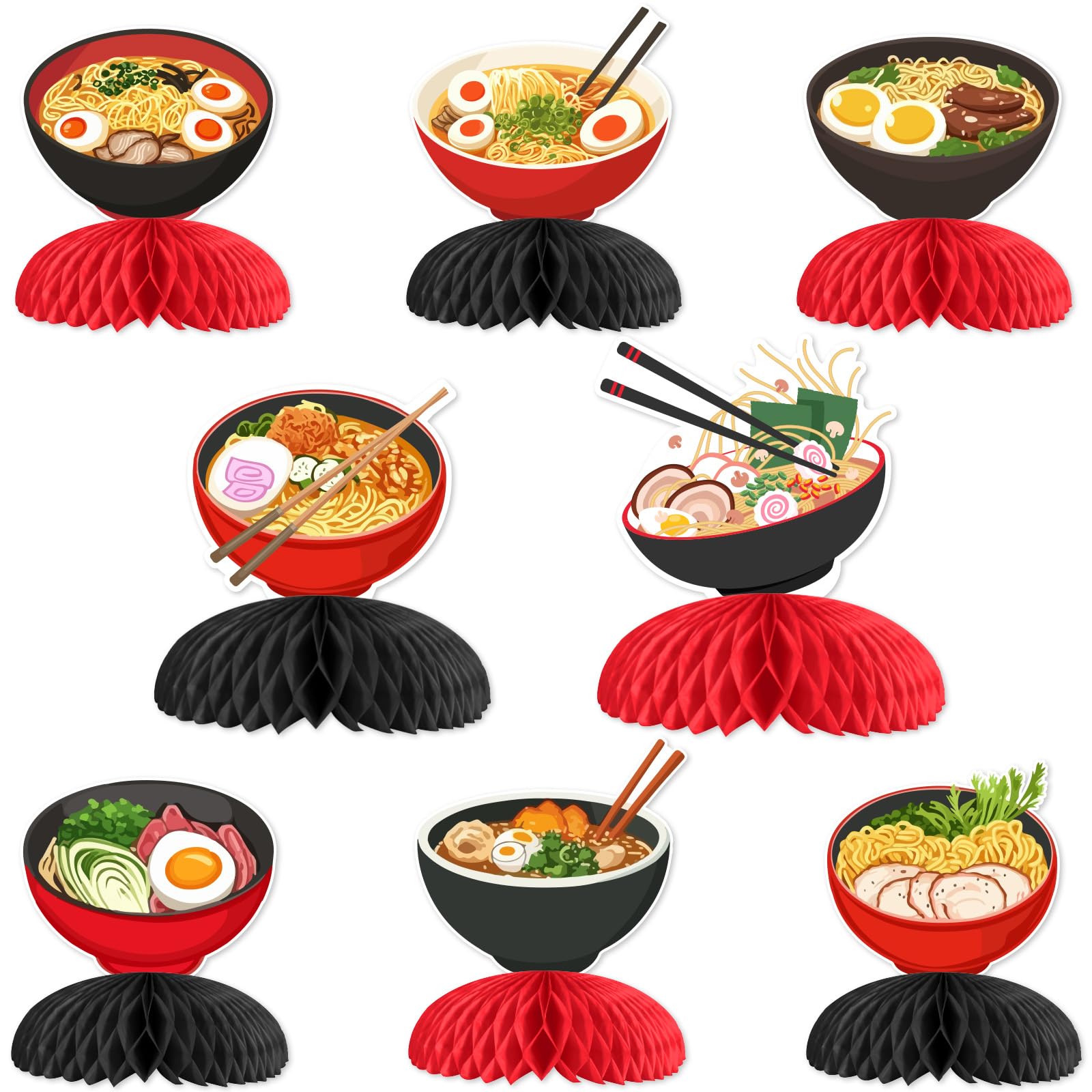 Décorations de fête en nid d'abeille japonaises : fournitures de fête prénatale et anniversaire