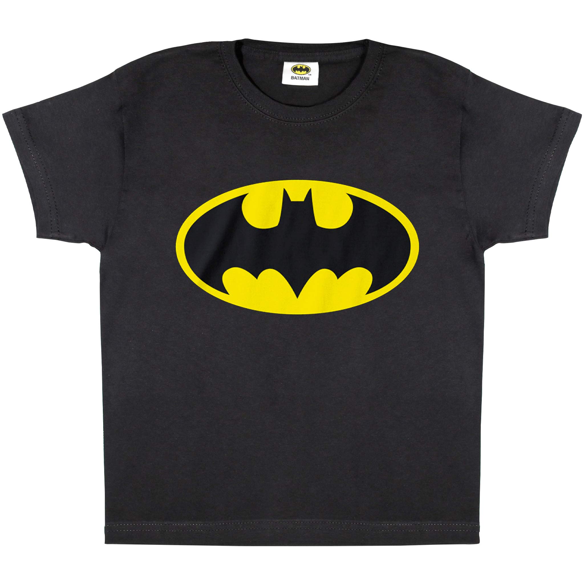 Popgear Boy's Dc Comics Batman Classic Logo Boys T-shirt Black fashion-t-shirts (pack of 1)