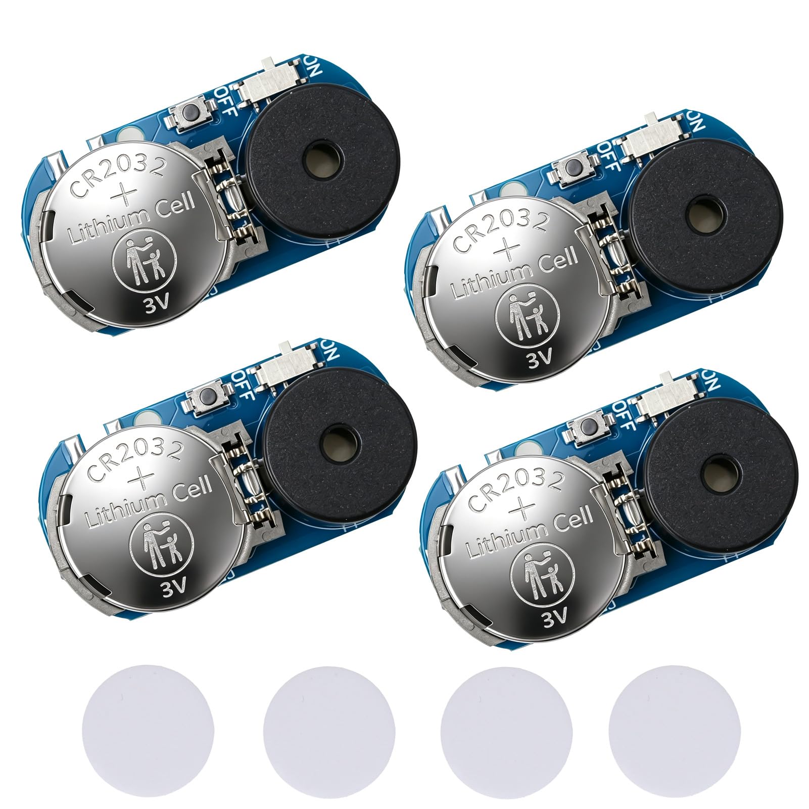 [4 Pack] Cricket Noise Maker Prank Device - Upgraded 20 Sounds Random Interval Annoying Noise Maker, Hidden Beeping Prank Stuff for Adults, Office Pranks or Party Use April Fools Gag Gifts