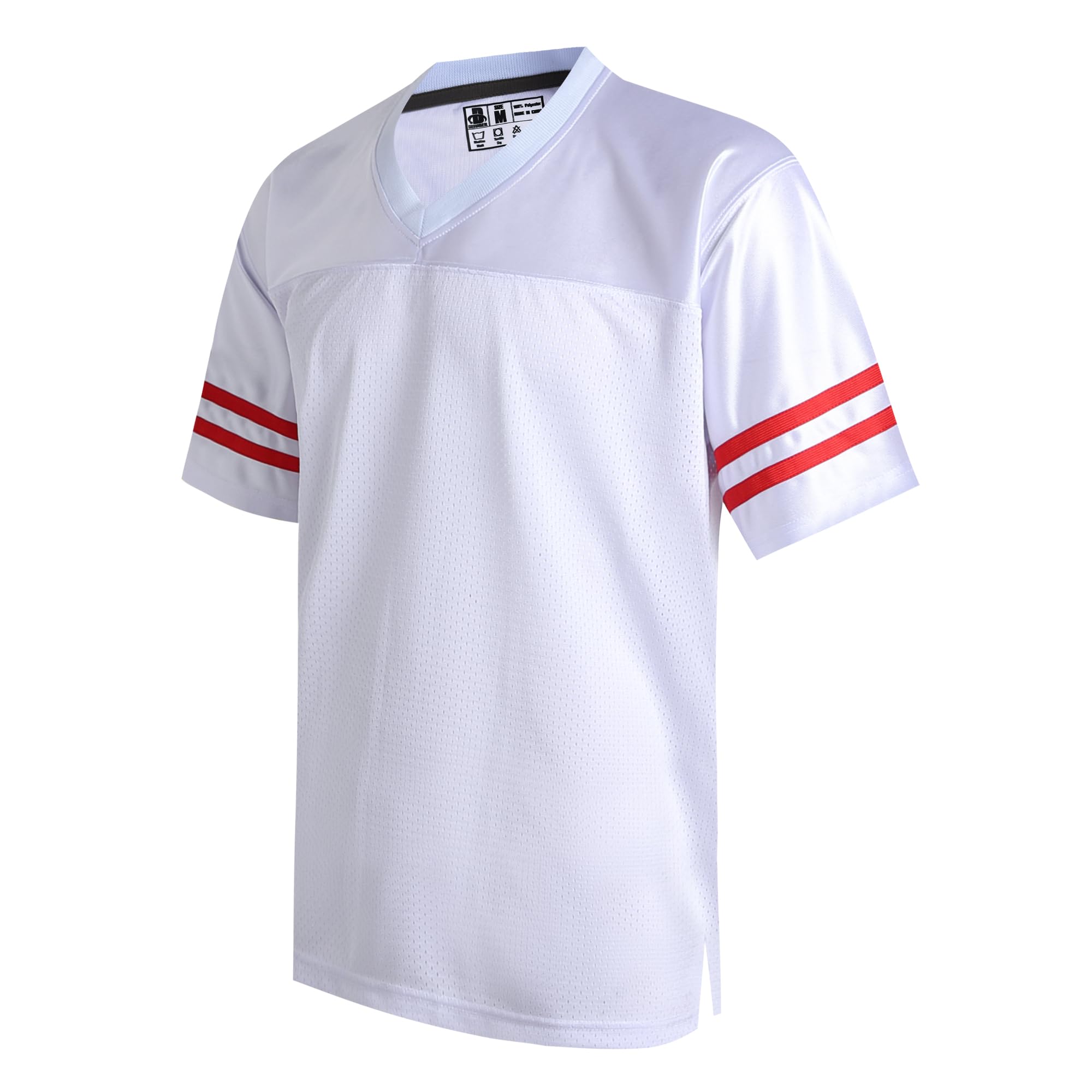 DEHANER Retro Classic Football Jerseys for Men Unisex Workout Dry-Fit Shirts Sports Uniforms Casual Tops