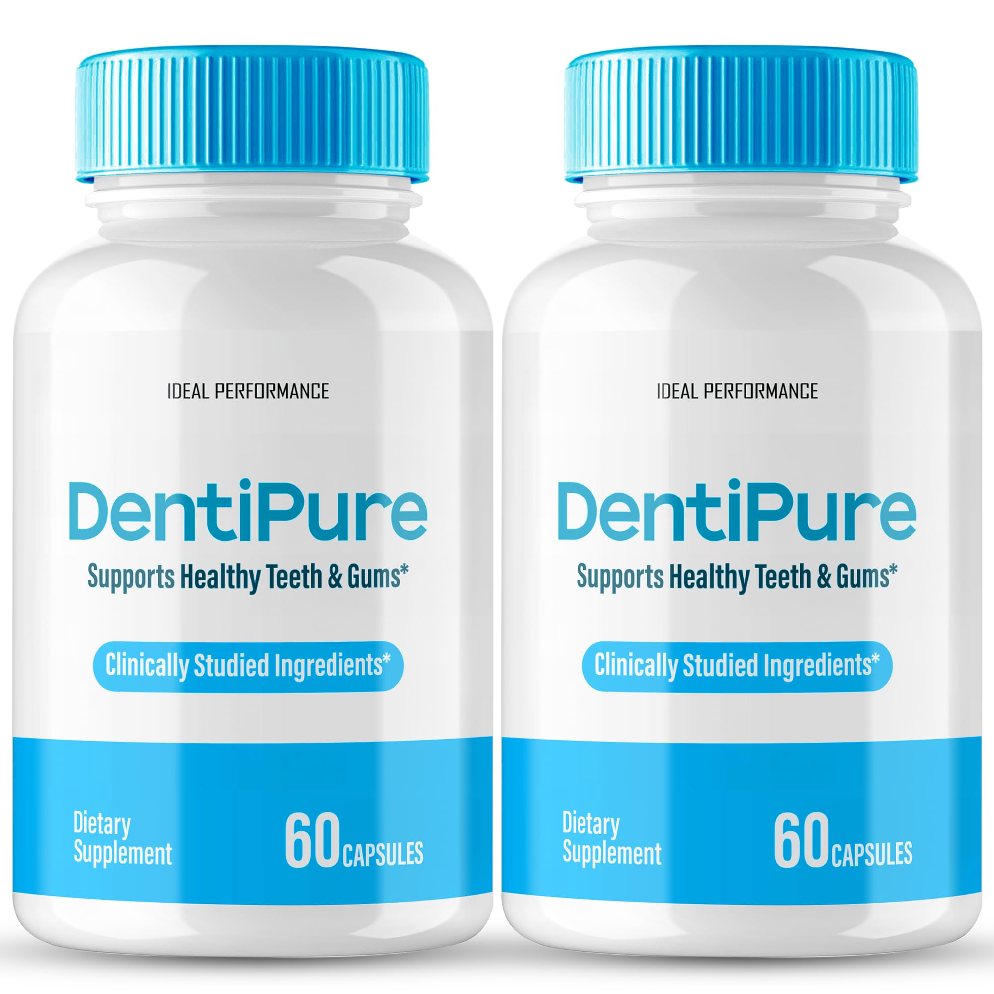 Dentipure Capsules for Healthy Teeth and Gums, Dentipure Supplement Pills Advanced Oral Probiotics - All Natural Blend to Support Fresh Breath, Denti Pure Oral Health, Denti Pure Reviews (2 Pack)