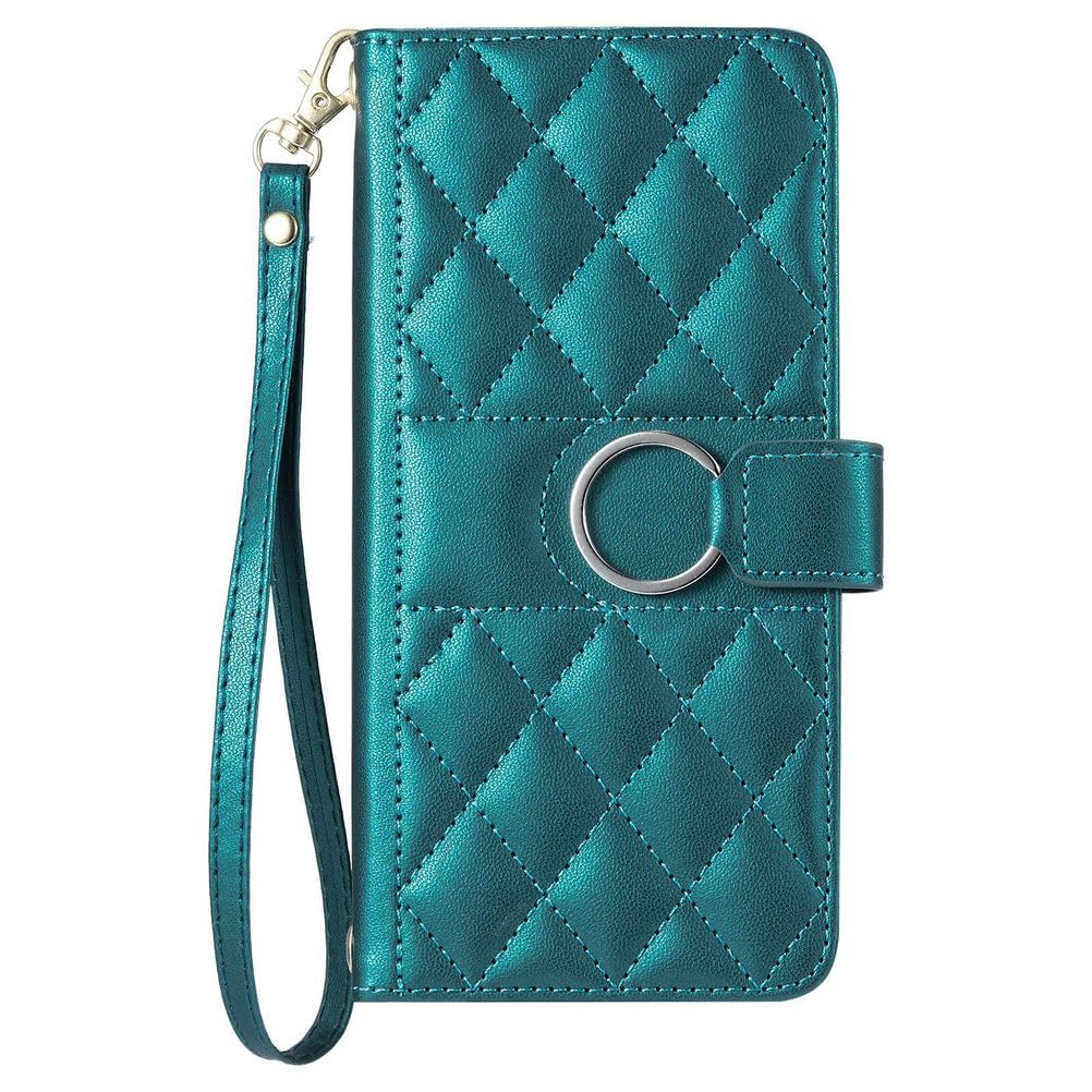 Skórzane etui crossbody do Google Pixel 10ProXL/10 Pro / 10, długi pasek na ramię, portfel, odporne na upadek, stylowa, stojąca obudowa, zielone, 10 Pro